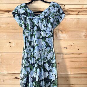 Navy Kennedy Gown Sachin & Babi size 0